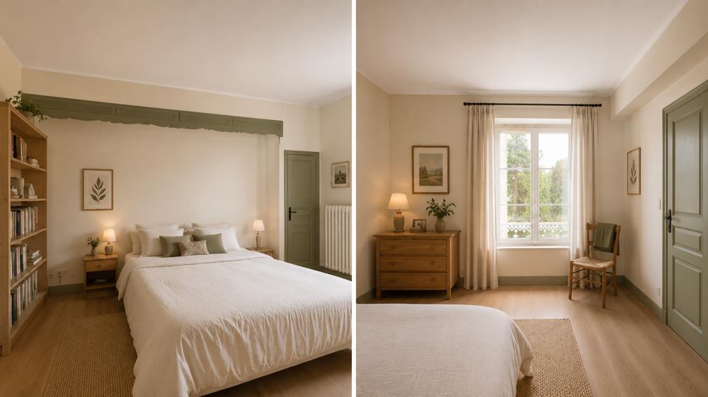 Chambre — teintes lin