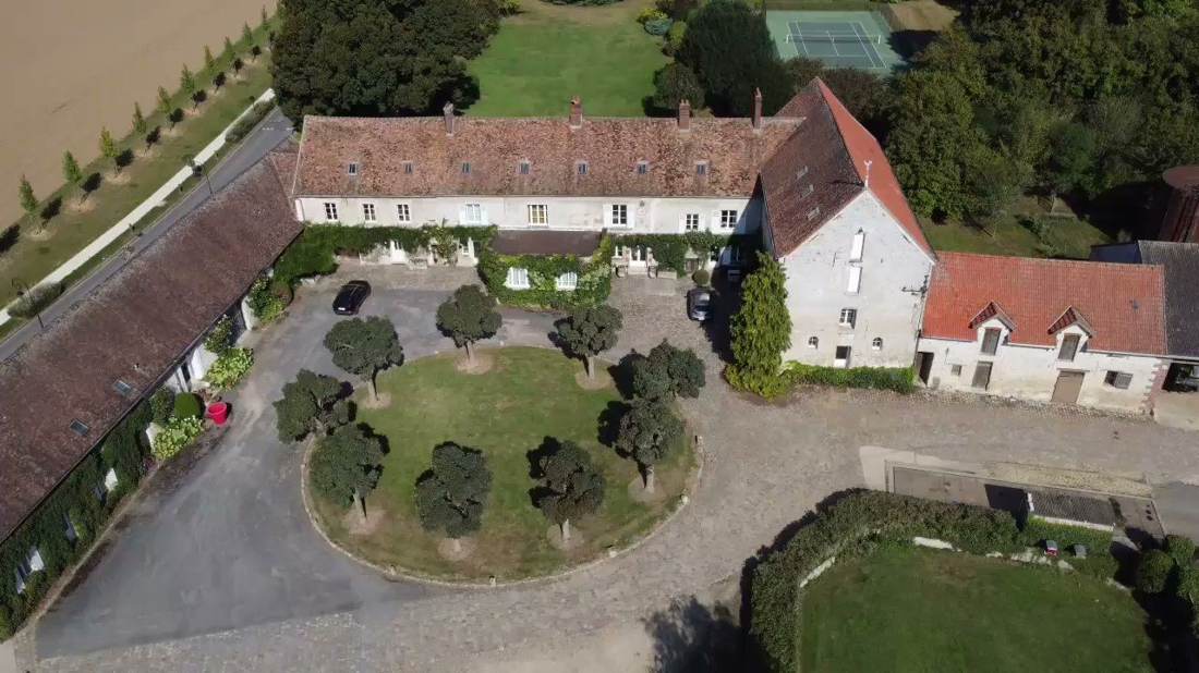 Le Domaine du Tilleul, vue aérienne